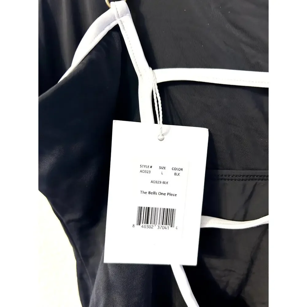 Andie Swim The Bells One Piece in Black L NWT